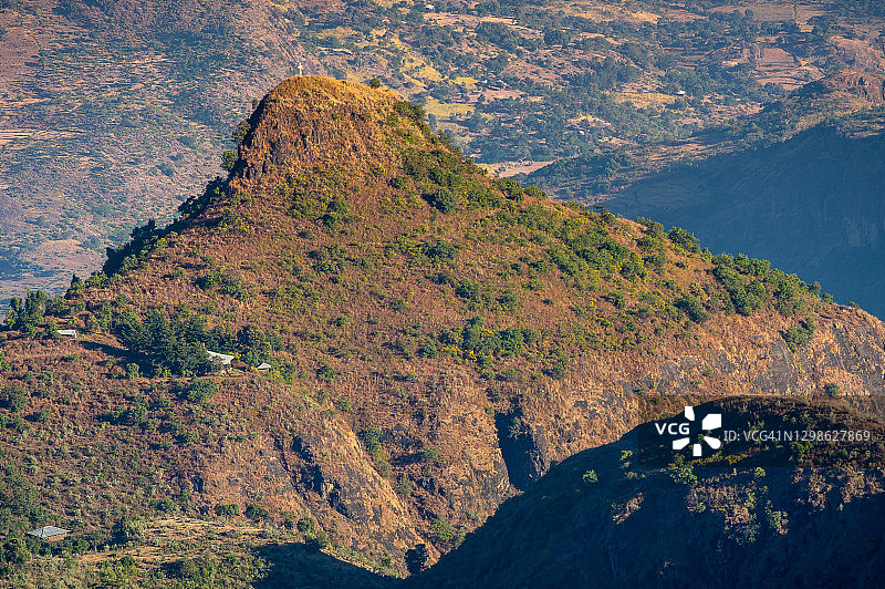 从埃塞俄比亚巴赫达尔到贡德尔的壮丽景色图片素材