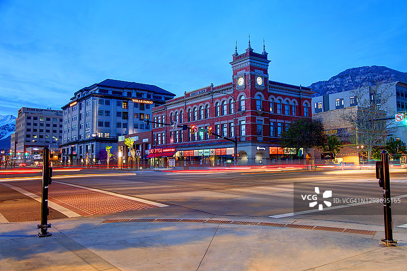 犹他州普罗沃市中心图片素材