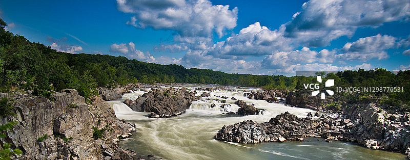 弗吉尼亚州波托马克河大瀑布国家公园图片素材