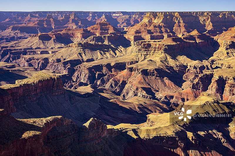 阳光明媚的大峡谷利潘角田园风光图片素材