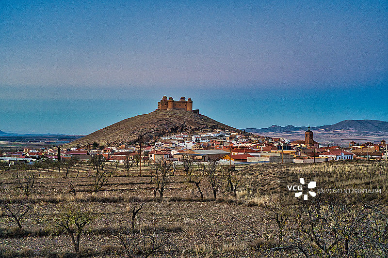 西班牙安达卢西亚卡拉奥拉城堡图片素材