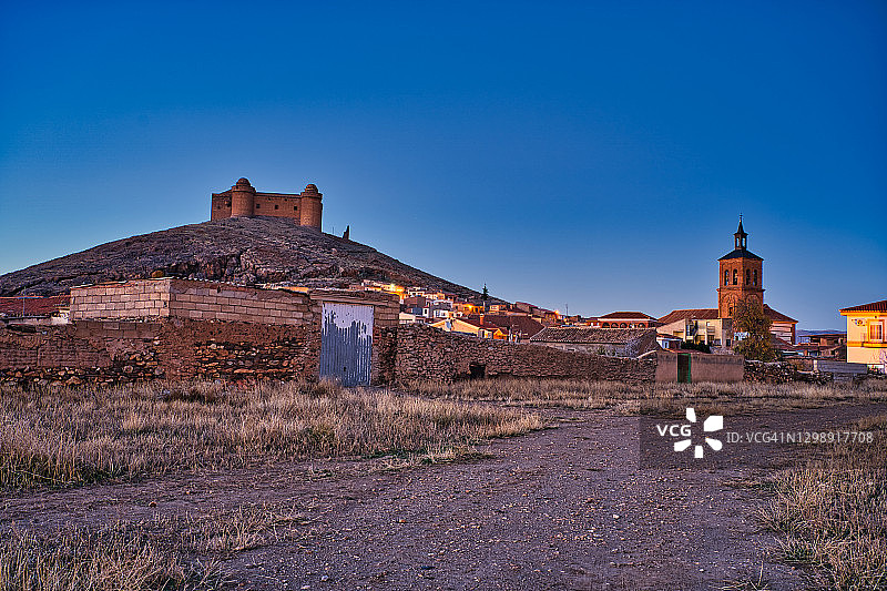 西班牙安达卢西亚卡拉奥拉城堡图片素材