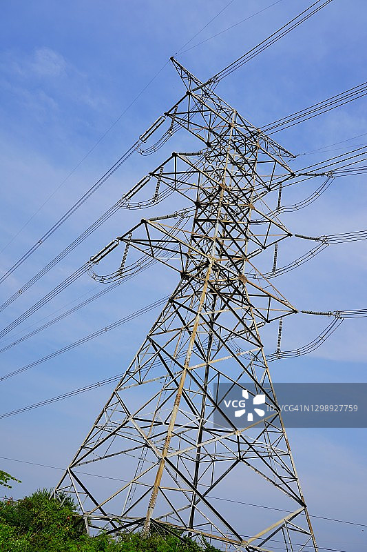 电力电源线图片素材