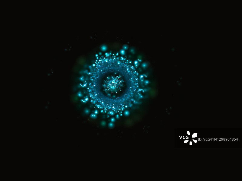 新冠病毒——抽象数字艺术图片素材