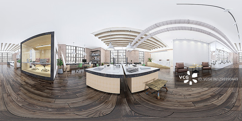 现代开放式办公室内部图片素材