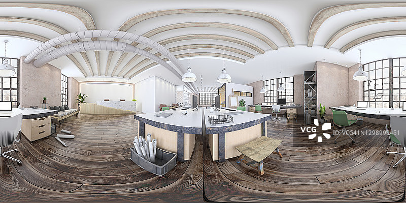 现代开放式办公室内部图片素材