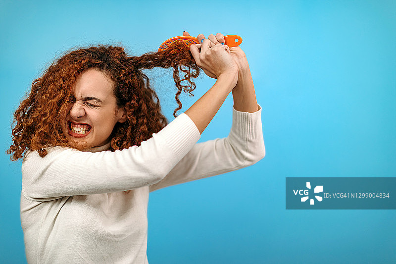 卷发女人图片素材