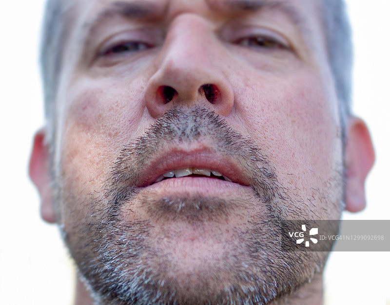 男性面部特写图片素材