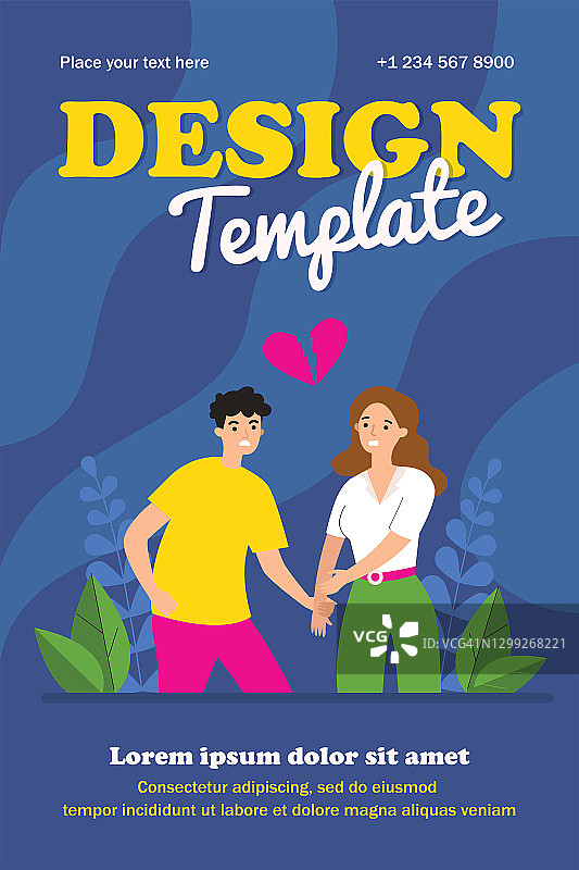 情侣争吵分手图片素材