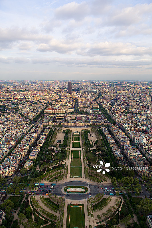 巴黎战神广场鸟瞰图片素材