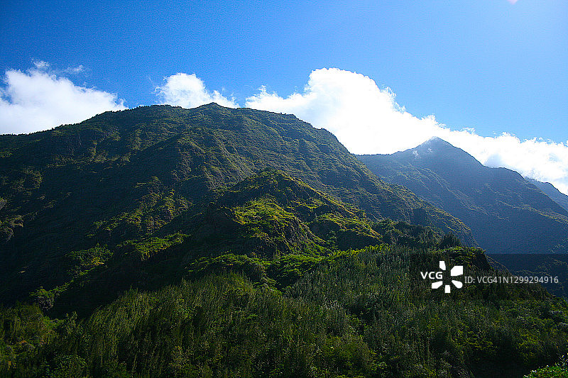 留尼汪岛锡拉奥斯山图片素材
