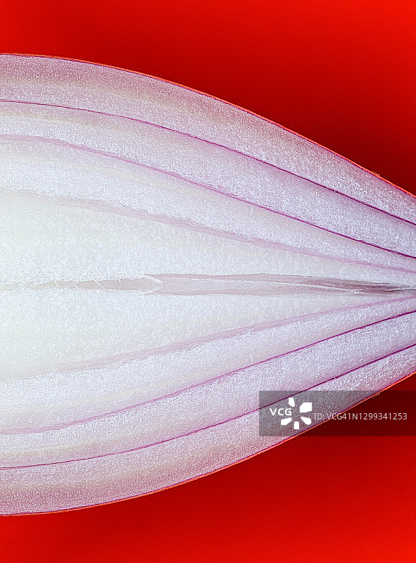 切成两半的青葱图片素材