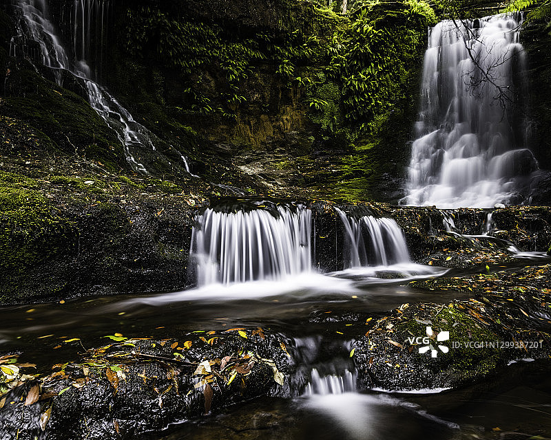 塔斯马尼亚马蹄瀑布图片素材