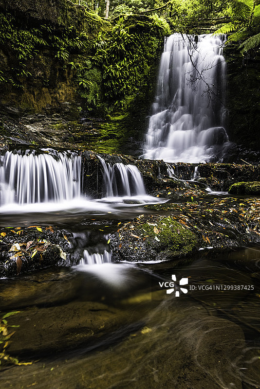 塔斯马尼亚马蹄瀑布图片素材