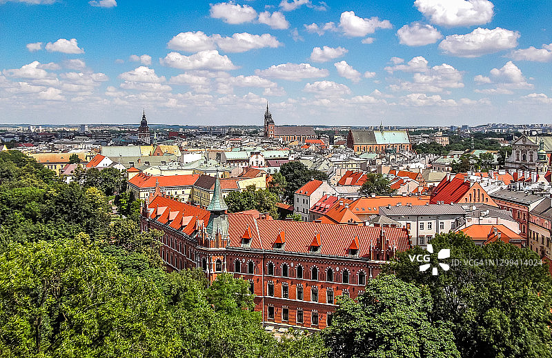 克拉科夫天际线图片素材