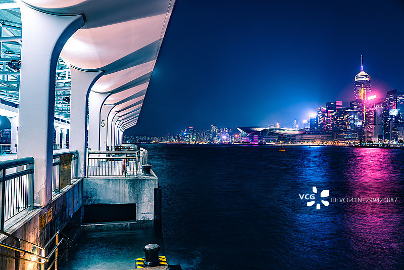 香港中环公众码头图片素材