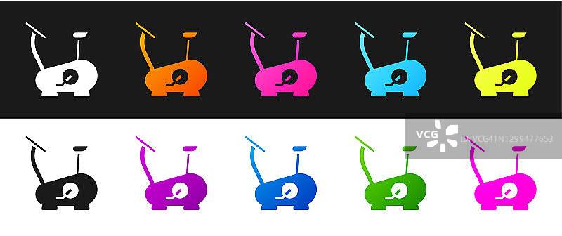 动感单车黑白背景图标矢量素材图片素材