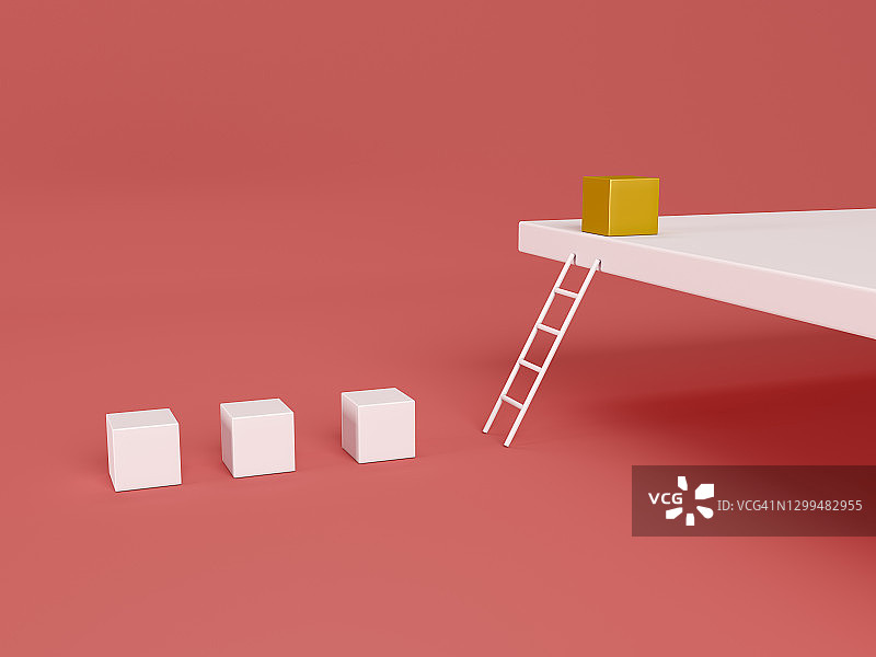 通往顶部的抽象阶梯图片素材