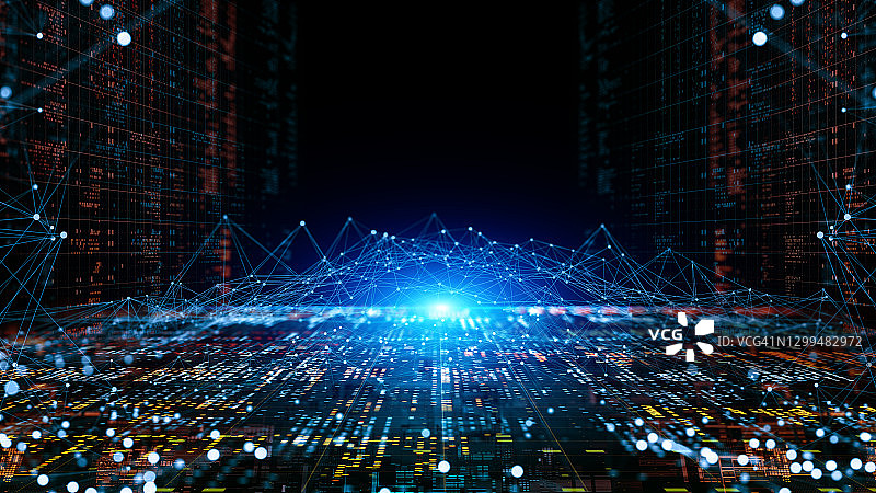 数字概念网络和大数据图片素材