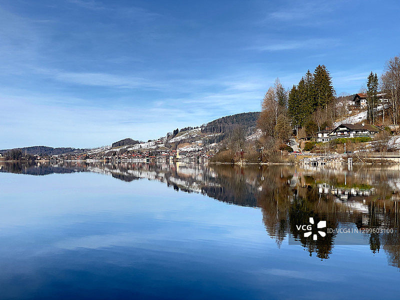 施利尔湖风光图片素材