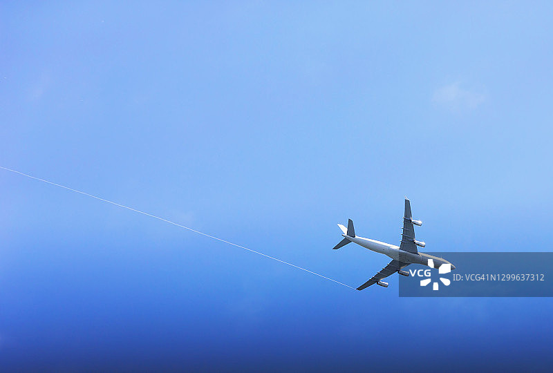 天空中的飞机图片素材