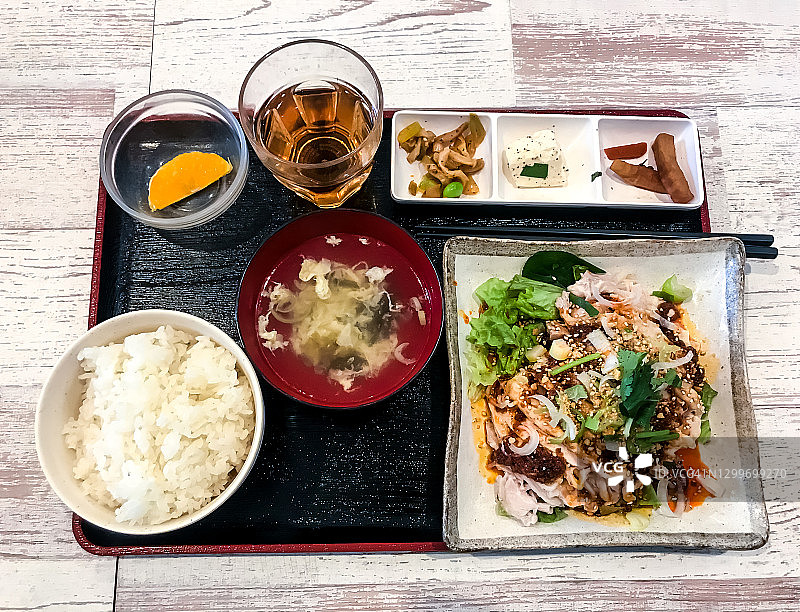 口水鸡定食图片素材