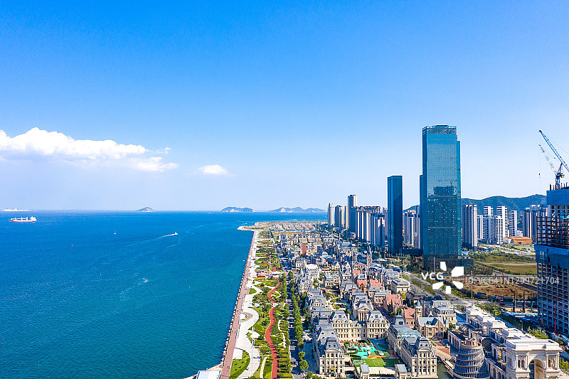 大连鸟瞰图图片素材