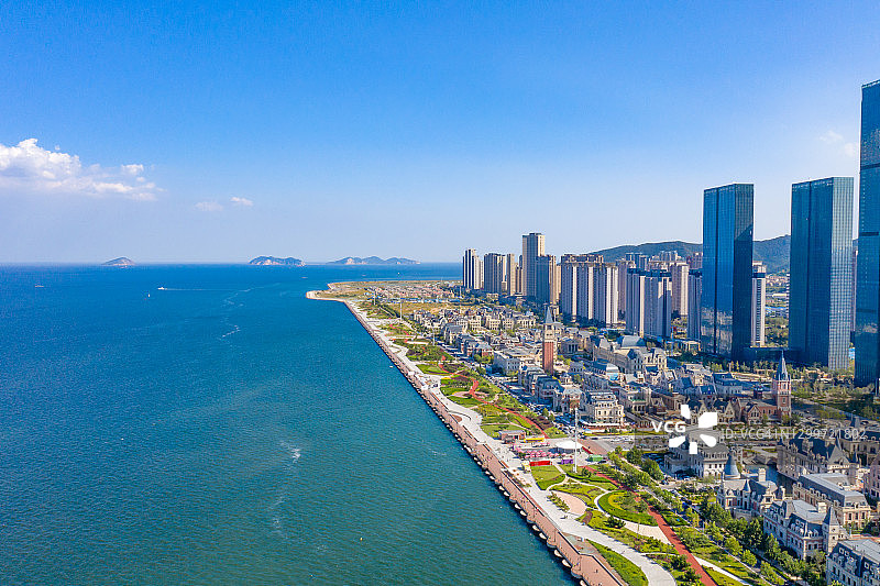 大连鸟瞰图图片素材