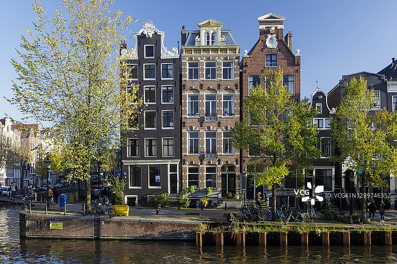 阿姆斯特丹市中心的绅士运河图片素材