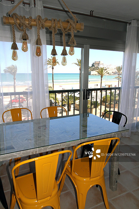 地中海景观餐厅图片素材