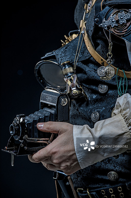 蒸汽朋克细节特写图片素材