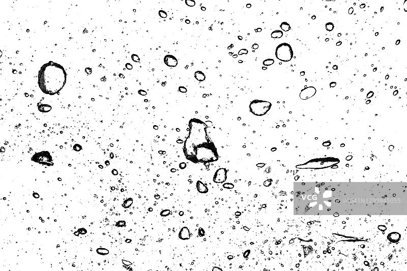 白色背景水中气泡图片素材