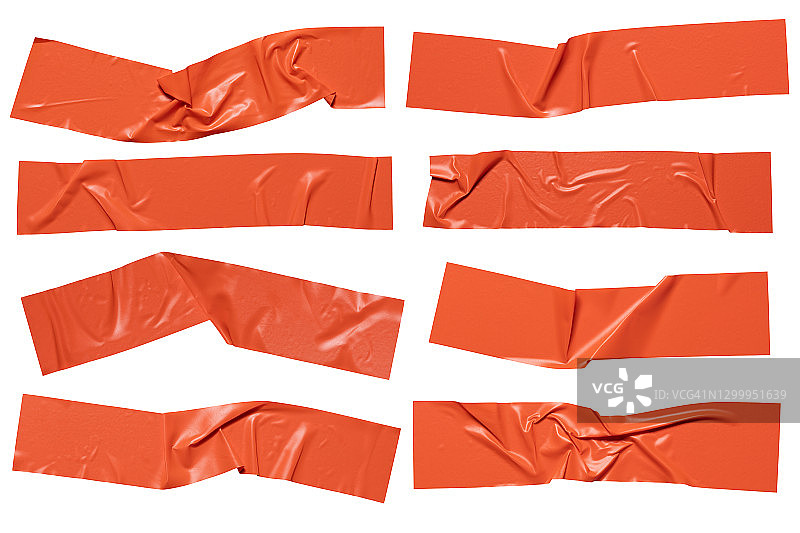 橙色塑料胶带条纹图片素材