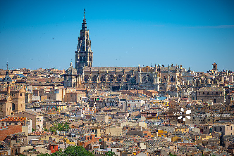 西班牙托莱多的中世纪全景图片素材