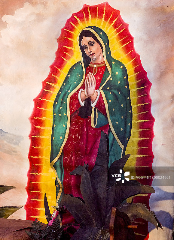 墨西哥瓜达卢佩圣母节图片素材