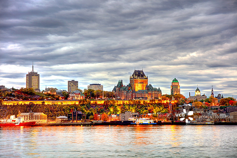 魁北克市滨水区图片素材