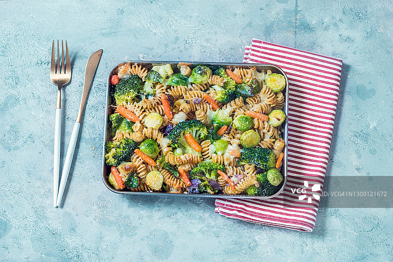 素食烤意面图片素材