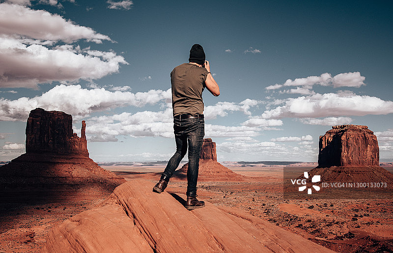 纪念碑谷的摄影师图片素材