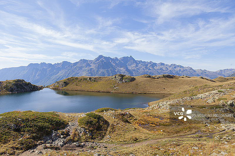 拉克诺和贝勒多恩山脉，夏天图片素材