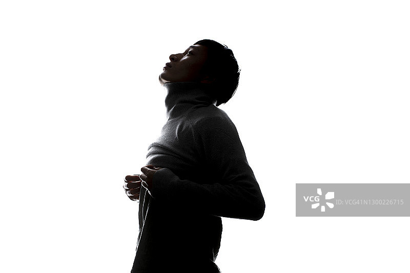 男性肖像剪影图片素材