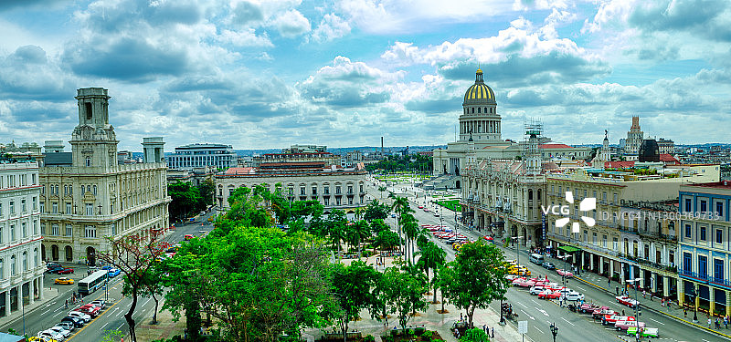 古巴哈瓦那城市天际线图片素材