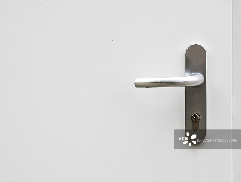 白色门和门把手图片素材