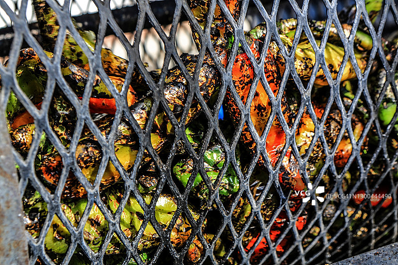 烤新墨西哥辣椒图片素材