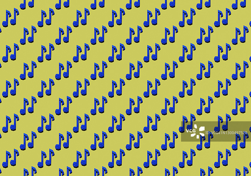 黄色背景上的蓝色折纸图案图片素材