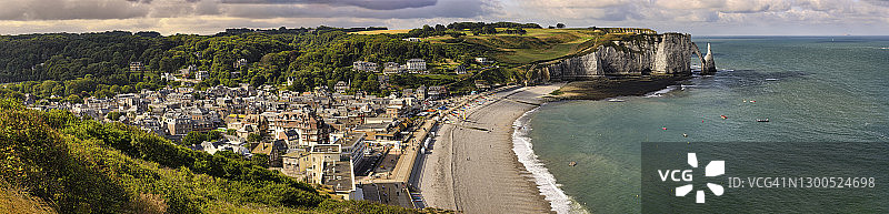 法国诺曼底埃特雷塔悬崖图片素材