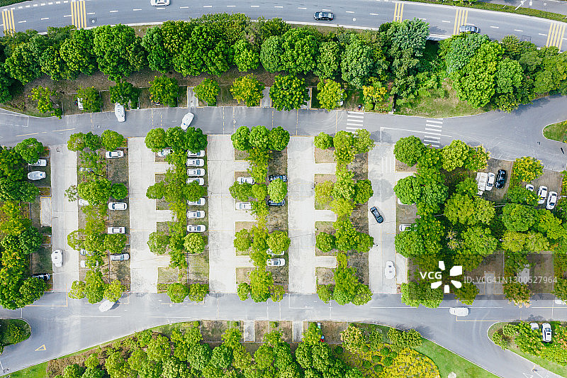 城市公园停车场图片素材