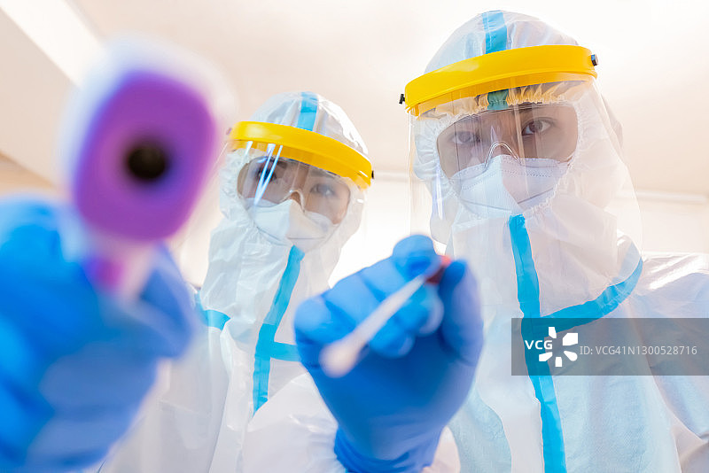 新冠病毒检测概念图片素材