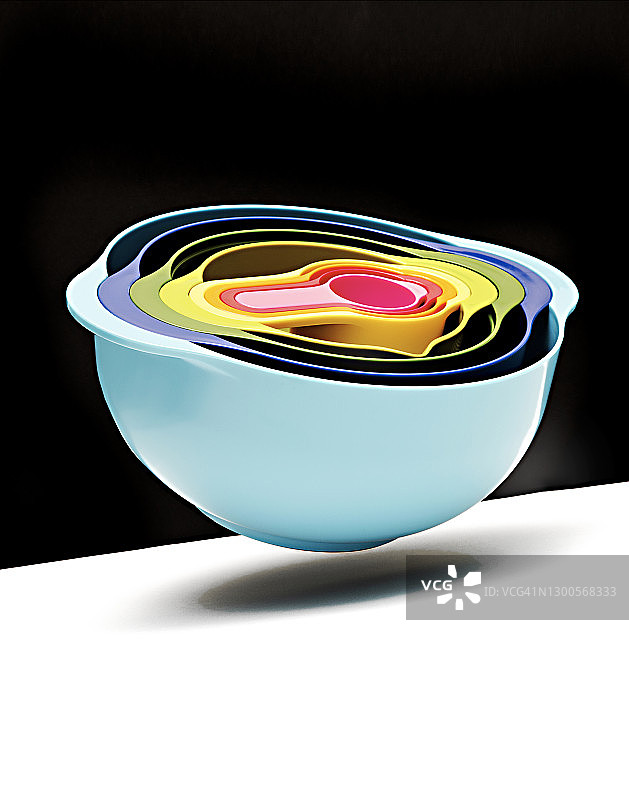 彩色套碗图片素材