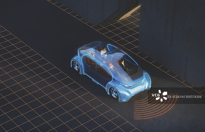 自动驾驶概念车图片素材