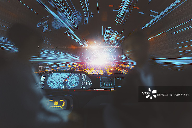 自动驾驶概念车图片素材